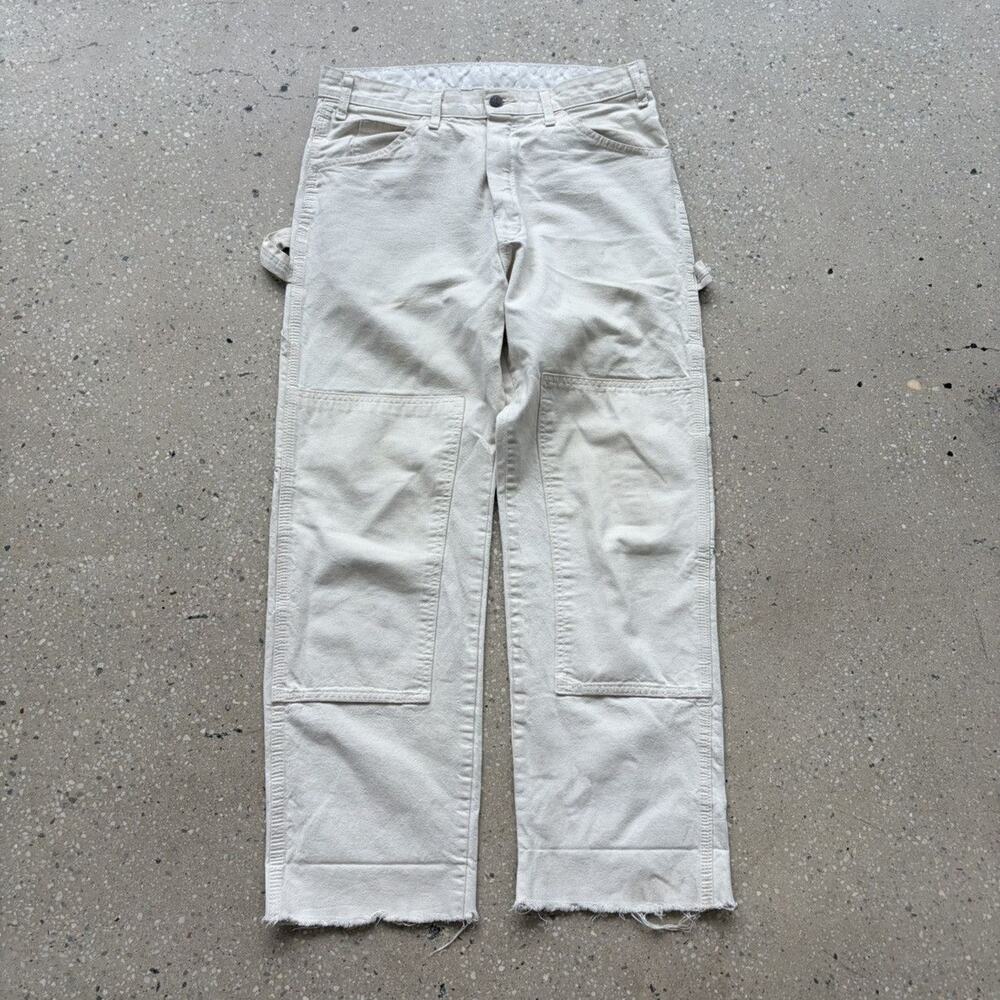 Vintage Y2k Dickies White Carpenter Painters Pants 32x28